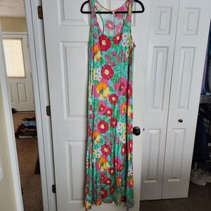 Lilly Pulitzer Colorful Floral Maxi Dress